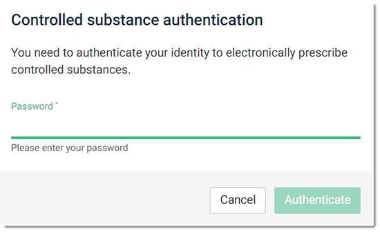 Controlled substance authentication