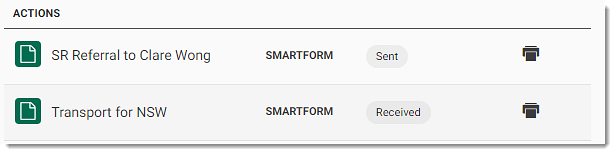 SmartForm added in Actions