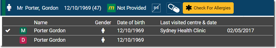 Example Master and Duplicate Records