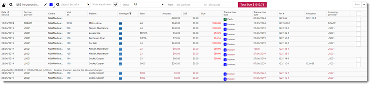 Refunded Details Example