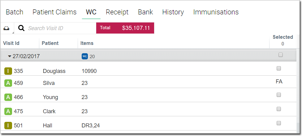 List of draft status compensations