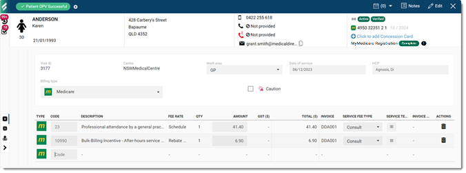Example Medicare incentive billing- for all Medicare eligible patients