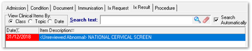 Unreviewed Ix results