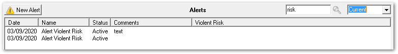 Alerts pane