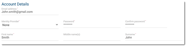 Add User window