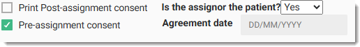 Pre-assginment Consent Example