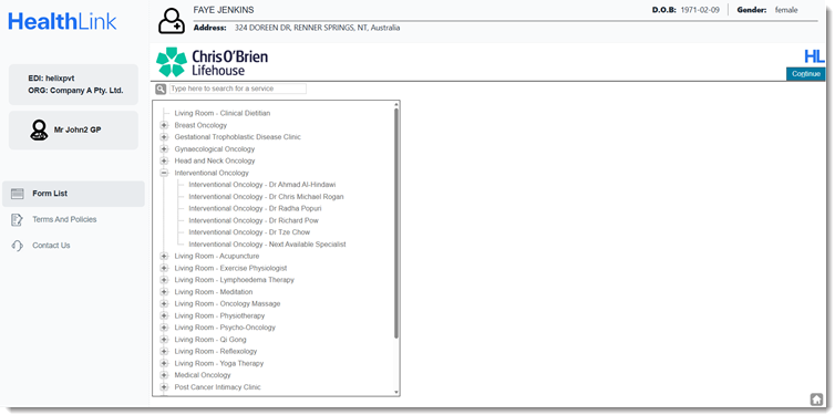 SmartForm Service Example