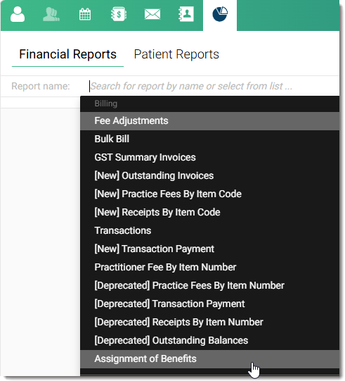 Reports List Example